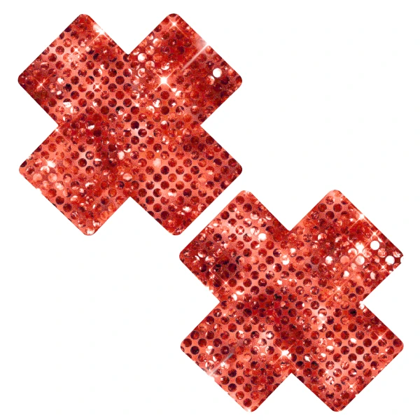 Confetti Cross PastiesRed