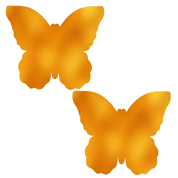 Metallic Butterfly PastiesOrange Small