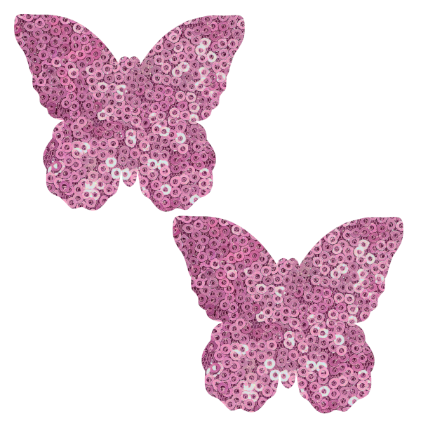 Sequin Butterfly PastiesPink Small