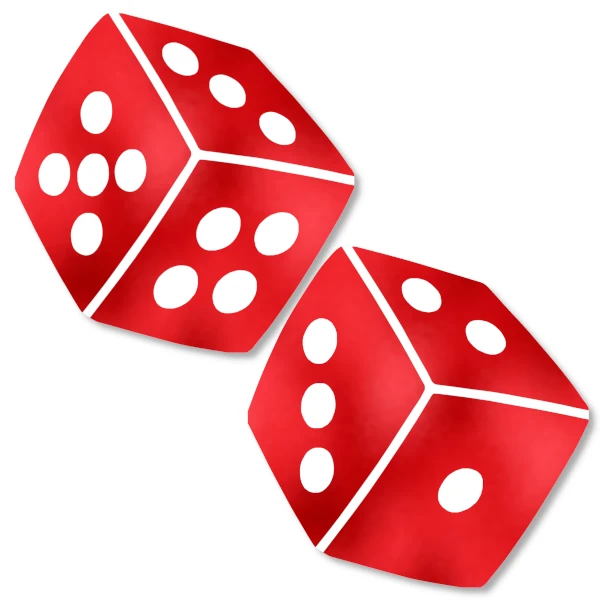 Metallic Dice PastiesRed