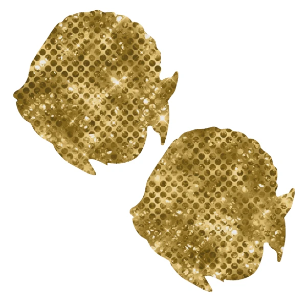 Confetti Sequin Sunfish PastiesGold