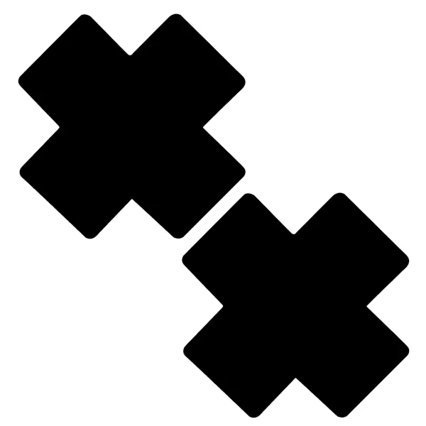 Metallic Cross PastiesBlack