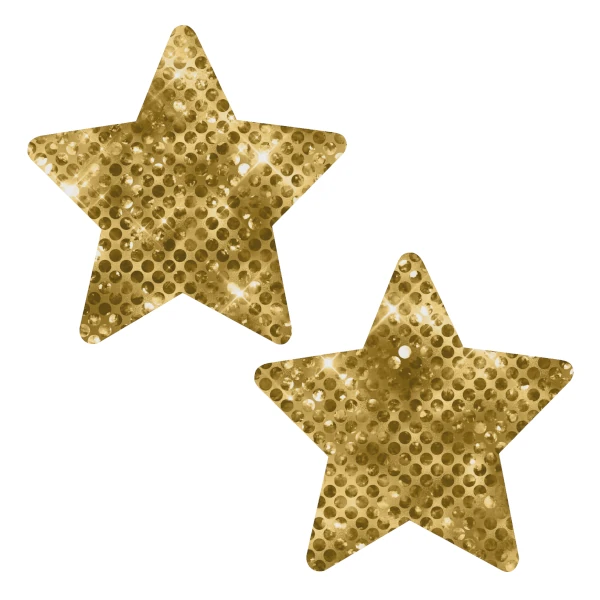 Confetti Sequin Star PastiesGold Small