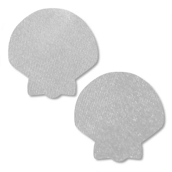 Velvet Seashell PastiesSmall White