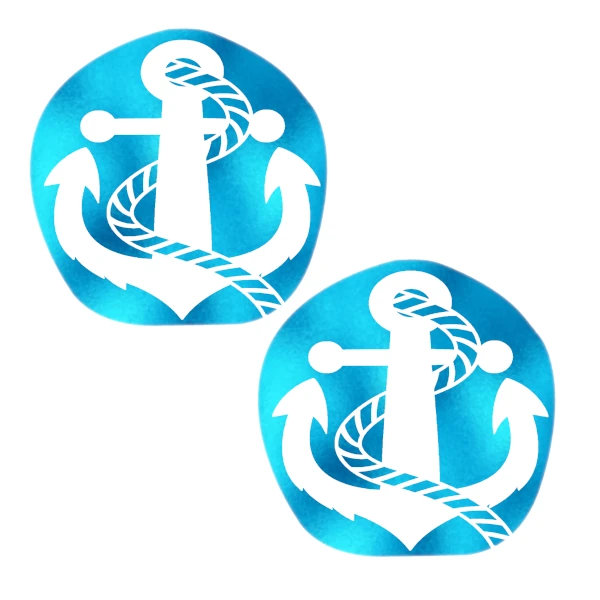Anchor PastiesSmall Teal